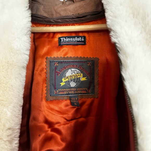 Wilsons Leather Brown Bomber Jacket - Picture 2 of 10